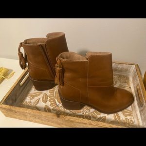 Tan colored booties